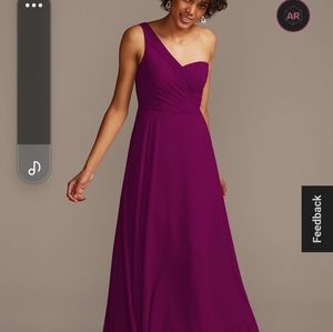Davids Bridal Sangria Bridesmaids Dress